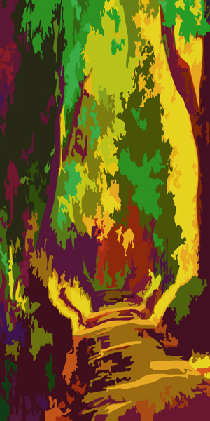chemin 2021 peinture digitale originale
                de Nik
