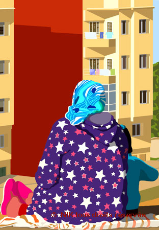 Mère et sa fille maroc 2016 peinture numérique de
                Nik