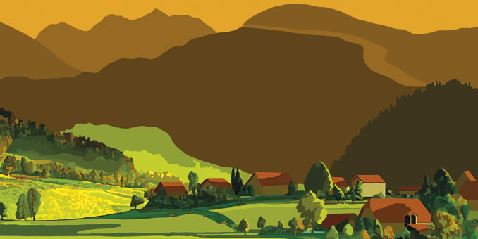 fin de journée en automne
                paysage 2017 peinture numérique de Nik