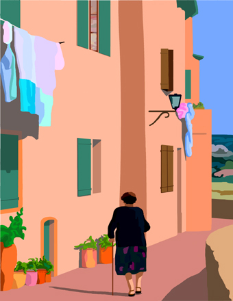 Fin de journee
                Provence 2018 peinture numérique de Nik