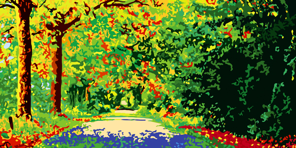 route en automne 2016 peinture numérique de Nik